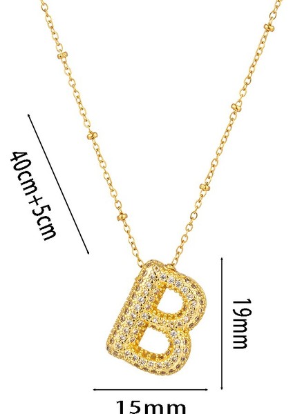 Ingilizce Mektup Kolye Kolye (Yurt Dışından)