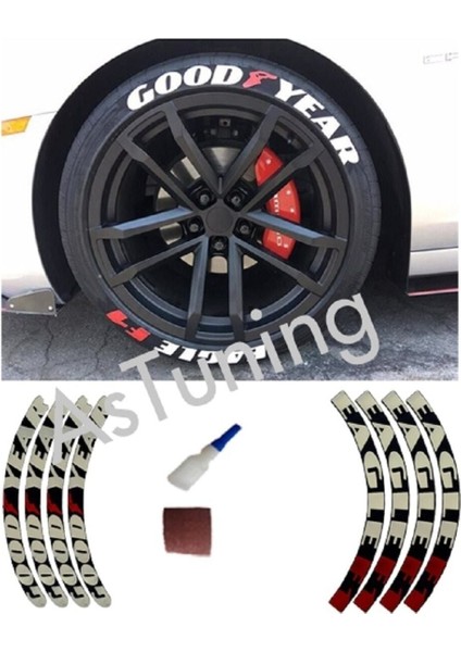 Pvc Kauçuk Goodyear Eaglef1 Lastik Yazısı