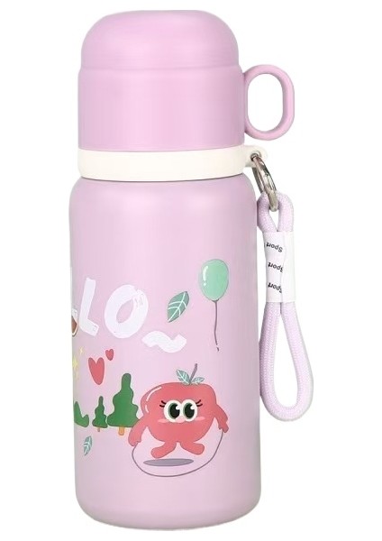 Taşınabilir 316 Paslanmaz Çelik Çocuk Termos Kupa Açık Askılı Su Bardağı (Yurt Dışından)