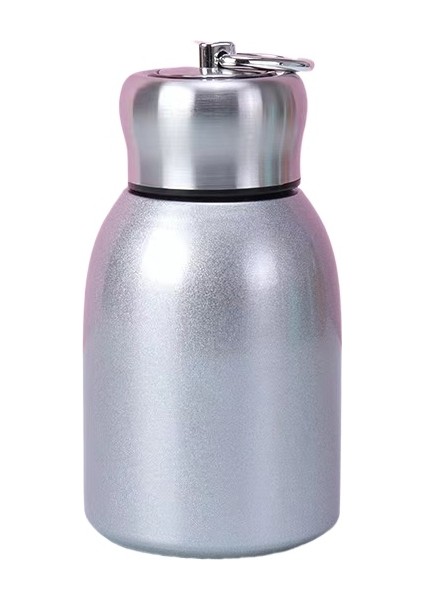 Termos Kupa Mini Buzlu Taşınabilir Göbekli Bardak Sevimli Erkek ve Dişi 304 Paslanmaz Çelik Su Bardağı (Yurt Dışından)