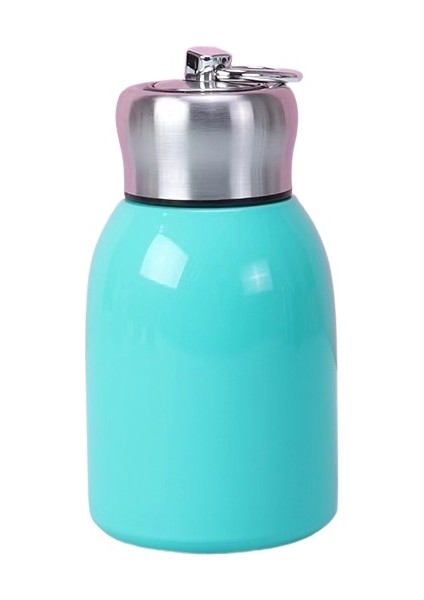 Termos Kupa Mini Buzlu Taşınabilir Göbekli Bardak Sevimli Erkek ve Dişi 304 Paslanmaz Çelik Su Bardağı (Yurt Dışından)