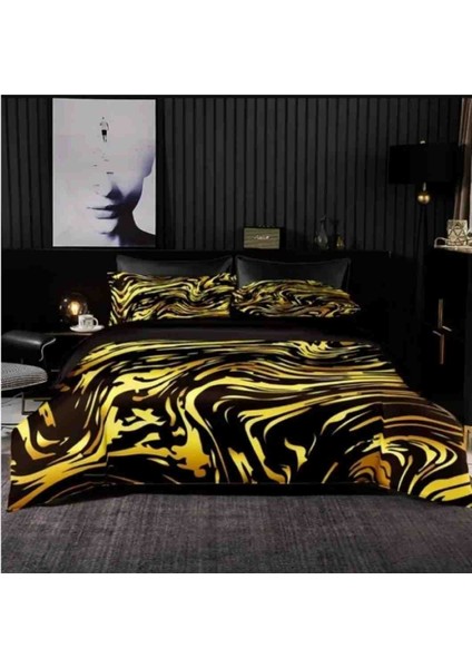 Özel Tasarım Çift Kişilik Luxury Nevresim Takımı Pamuk Saten 240X260 cm Antibakteriyel