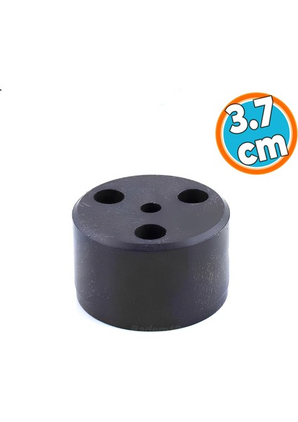 Mobilya Ayak Yükseltici Baza Ayağı Koltuk Kanepe Altı Puf Ayakları Yükseklik=3.7 cm Siyah