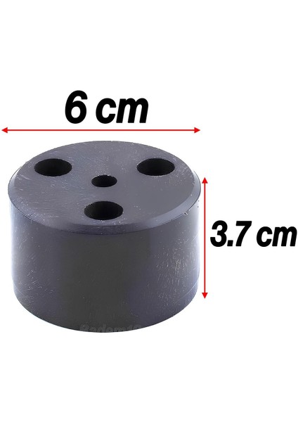 Mobilya Ayak Yükseltici Baza Ayağı Koltuk Kanepe Altı Puf Ayakları Yükseklik=3.7 cm Siyah