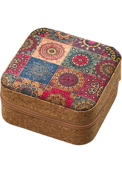 Vintage Mücevher Kutusu Taşınabilir Seyahat Küpe Yüzük Kolye Düzenleyici (Yurt Dışından)