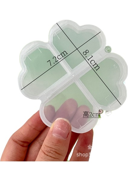 Iki Paket Yonca Mini Saklama Kutuları Bölmeli Küçük Hap Kutuları Küçük Mücevher Kutuları (Yurt Dışından)