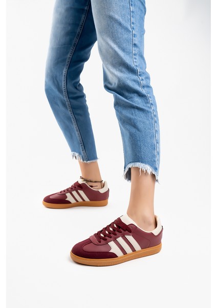 Kadın Günlük Bordo Rahat Taban Sneaker fiyatları