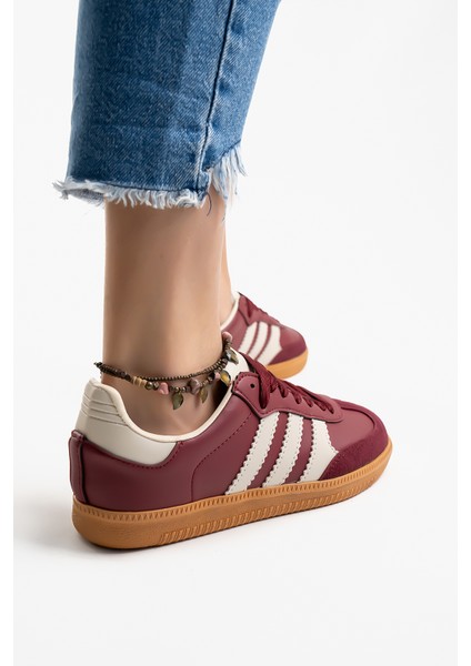 Kadın Günlük Bordo Rahat Taban Sneaker indirimleri