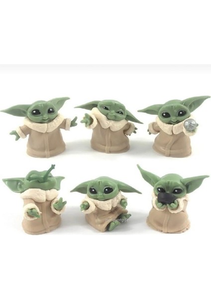 Baby Yoda Star Action Figür 6lı Set