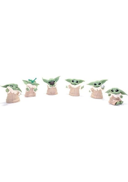 Baby Yoda Star Action Figür 6lı Set