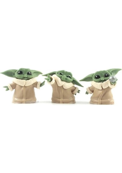 Baby Yoda Star Action Figür 6lı Set