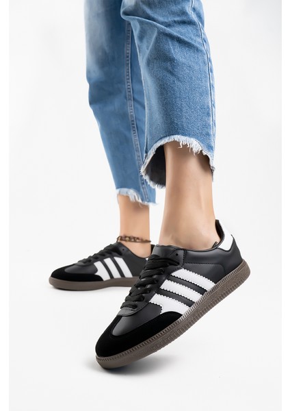 Kadın Rahat Taban Siyah Beyaz Spor Ayakkabı indirimleri