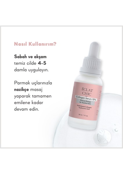C&e Vitamin, Collagen ve Hyaluronic Acid Serum 3'lü Cilt Bakım Seti