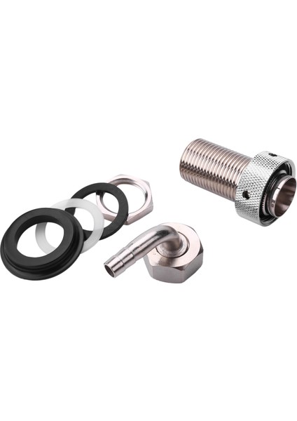 Bira Musluğu Musluk Sapı 8mm Berber Dirseği, Krom Kaplama Pirinç G5/8 Ayarlanabilir Taslak Dağıtıcısı Evde Bira Yapımı (Yurt Dışından)