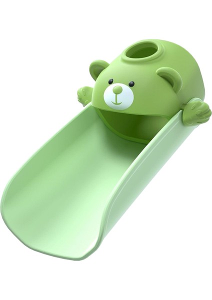 Musluk Genişletici Bebek El Yıkama Çocuk Silikon Karikatür Anti-Haşlanma ve Sıçrama Su Yeşil (Yurt Dışından)