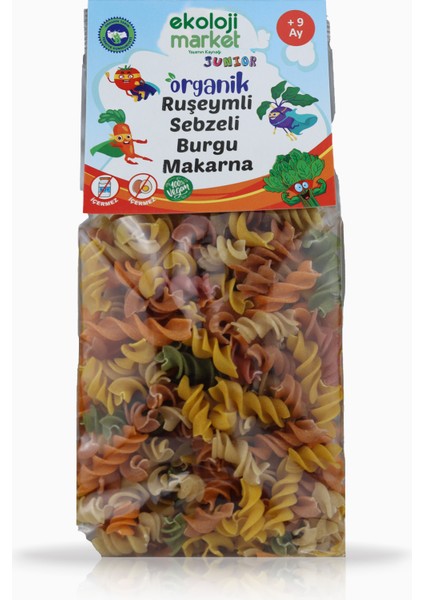 Organik Ruşeymli Sebzeli Burgu Makarna