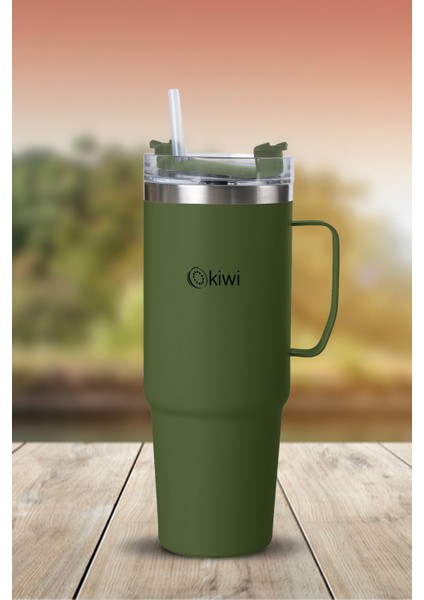 KT-8659 Pipetli Termos Bardak 0,9 Lt