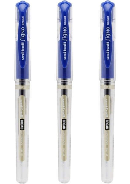 UM-153 Signo Broad 1.0 Imza Kalemi Mavi 3 Adet