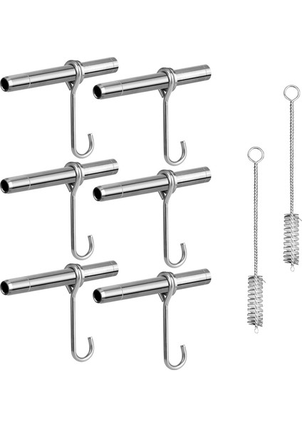 Paslanmaz Çelik Akçaağaç Şurubu Musluk Takımı, Ağaç Muslukları, Ağaçlar Için 6'lı ve 2 Fırçalı Kancalar (Yurt Dışından)