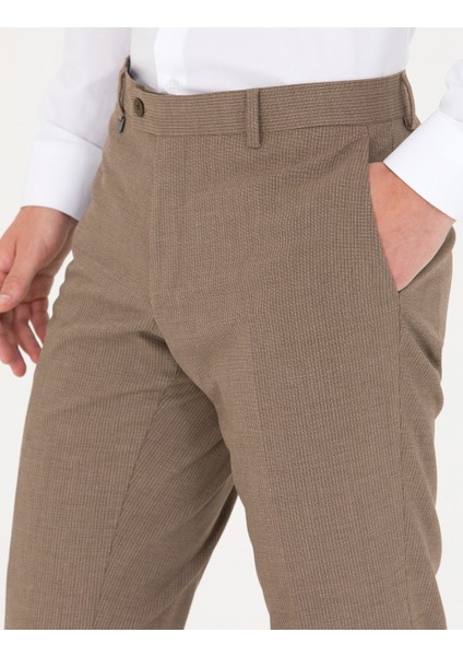 Erkek Açık Kahverengi Kumaş Pantolon 50277312-VR002