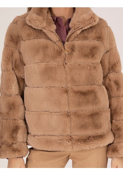 Kadın Bej Comfort Fit Kaban 50259444-VR011