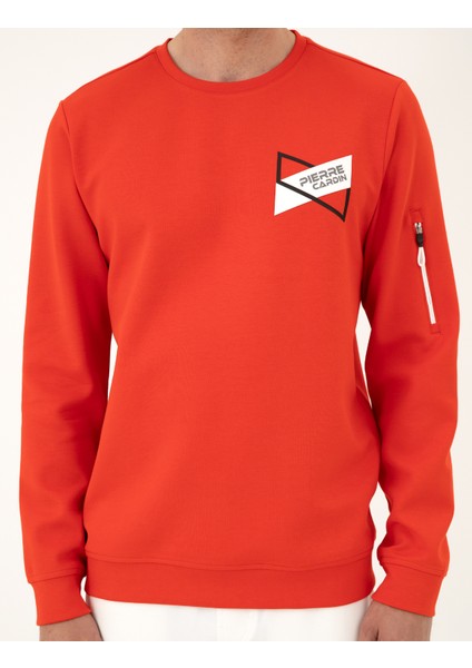 Erkek Kırmızı Regular Fit Sweatshirt 50285179-VR030