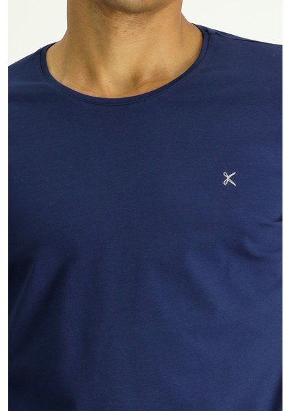 Bisiklet Yaka Slim Fit Dar Kesim Pamuklu Sweatshirt indirimleri