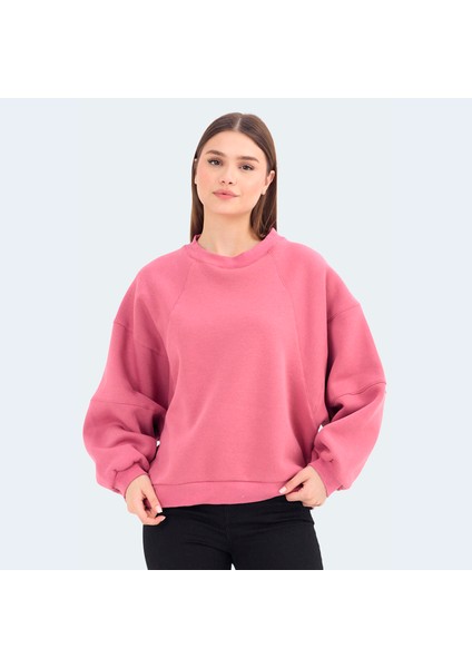 VIA Kadın Sweatshirt Gül