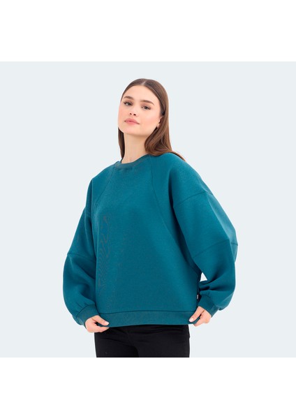 VIA Kadın Sweatshirt Petrol modelleri