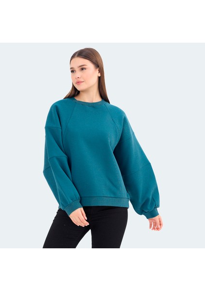 VIA Kadın Sweatshirt Petrol indirimleri