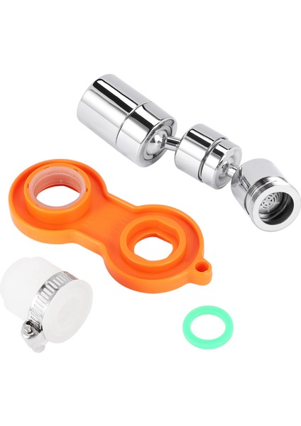 Evrensel Sıçrama Filtresi Musluk Lavabo Havalandırıcısı, Yükseltilmiş 720 Derece Döner Havalandırıcı, Çift Fonksiyonlu Havalandırıcı (Yurt Dışından)