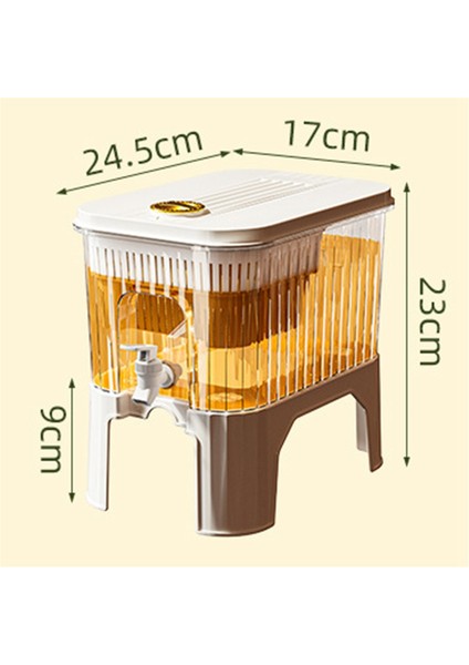 5l Büyük Kapasiteli Soğuk Su Isıtıcısı Çıkarılabilir Taban Taşınabilir Meyve Suyu Sürahisi Musluklu Su Buzdolabı Buzlu Içecek (Yurt Dışından) fiyatları