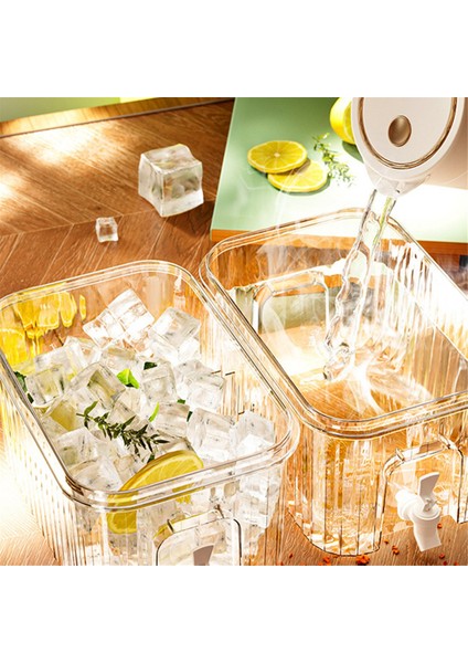 5l Büyük Kapasiteli Soğuk Su Isıtıcısı Çıkarılabilir Taban Taşınabilir Meyve Suyu Sürahisi Musluklu Su Buzdolabı Buzlu Içecek (Yurt Dışından) fırsatları