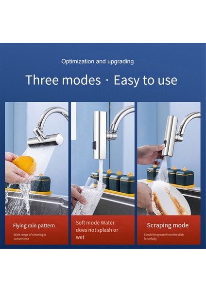 4 Mod Şelale Banyo Musluğu Uzatıcıları 360° Musluk Akışı Püskürtücü Yağmur Lavabo Bataryası Musluk Uzatma Uzatması (Yurt Dışından) indirimleri