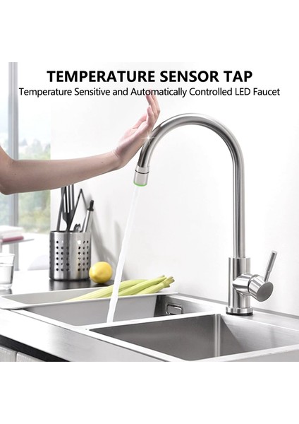 Üç Renkli LED Sıcaklık Sensörlü Musluk Su Musluğu (Yurt Dışından) fiyatları