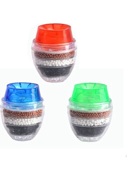 3 Adet Aktif Karbon Musluk Filtresi Nozulu Su Mutfak Musluğu 5 Katmanlı Arıtıcı Ev Kullanımı Için (Yurt Dışından)