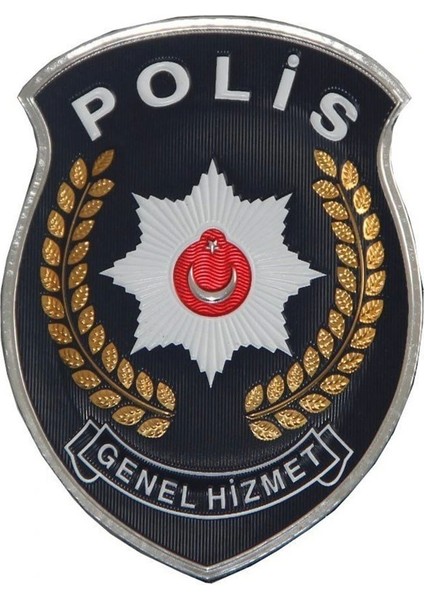 Polis Genel Hizmet Arması Yeni 3 Boyutlu