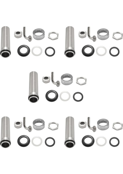 5 Adet 92.5mm Paslanmaz Çelik Dirsek Saplı Bira Musluğu Musluk Aksesuarları Çapı 8mm (Yurt Dışından)