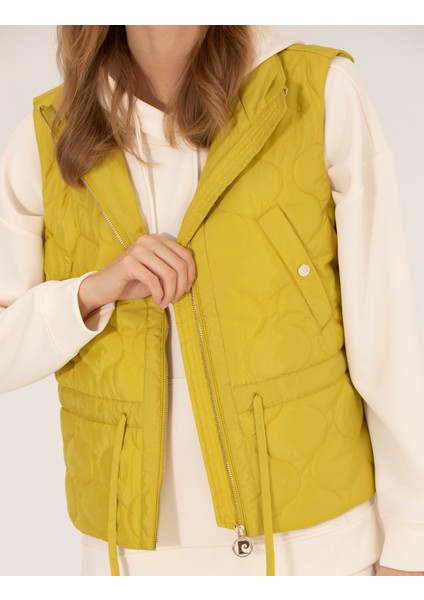 Kadın Yeşil Crop Top Yelek 50263126-VR235