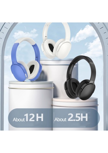 VJE907 Kulak Üstü Kulaklık Kablosuz Bluetooth Oyun Kulaklığı Bas Ses Kulaklık-Siyah (Yurt Dışından)