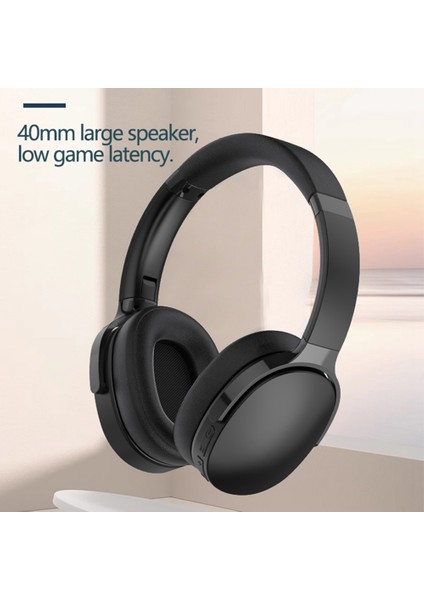 VJE907 Kulak Üstü Kulaklık Kablosuz Bluetooth Oyun Kulaklığı Bas Ses Kulaklık-Beyaz (Yurt Dışından)
