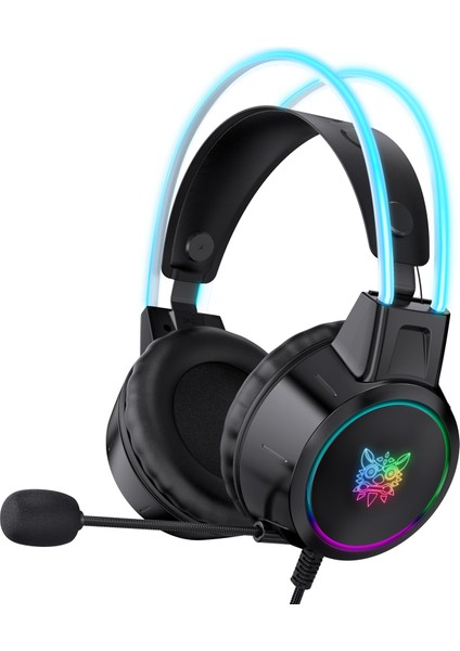 Onıkuma X15 Pro Oyun Kulaklığı 3.5mm Kablolu Kulaklık Rgb Aydınlatma Efekti ile Çevresel Ses Oyun Kulaklığı (Yurt Dışından)