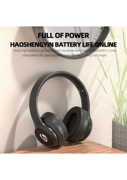 Ovleng Katlanır Tasarım Kulak Üstü Kablolu ve Kablosuz Kulaklık 3D Stereo Ses Gecikme Yok Bluetooth Kulaklık (Yurt Dışından)