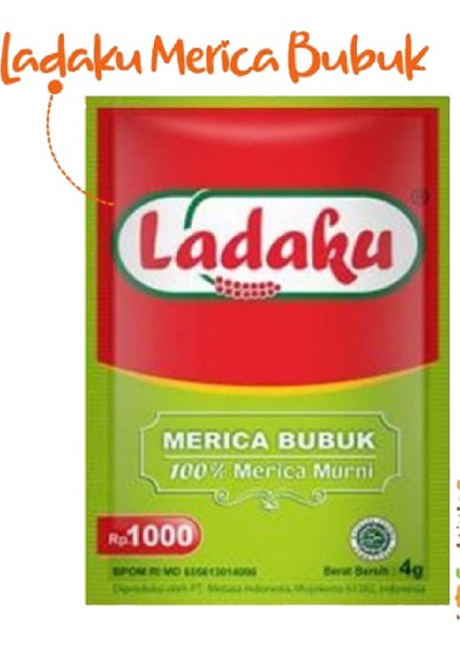 Ladaku %100 Merica Murni 2,5gr 1 Paket