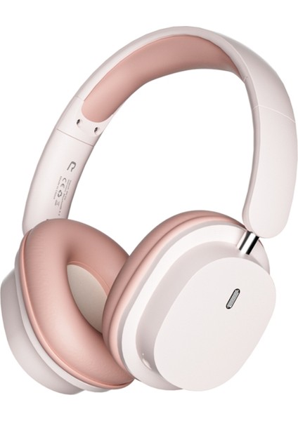 Sy-T2 Kablosuz Kulak Üstü Bluetooth Kulaklık Dahili Mikrofonlu Katlanabilir Gürültü Önleyici Kulaklık-Pembe (Yurt Dışından)