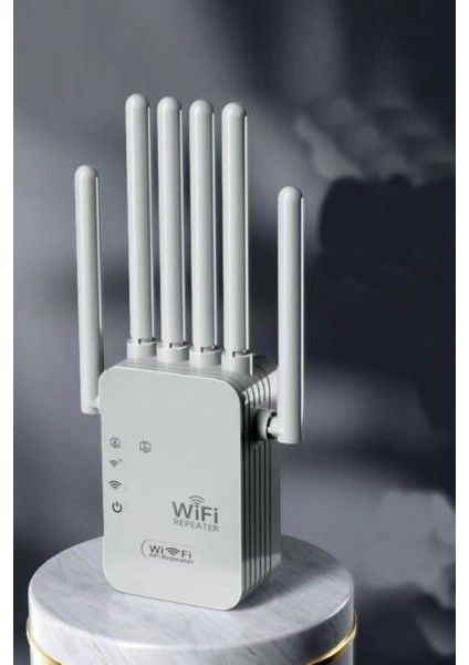 6 Antenli Wifi Repeater Sinyal Güçlendirici Access Point 300MBPS Kablosuz Kolay Kurulum Repeater