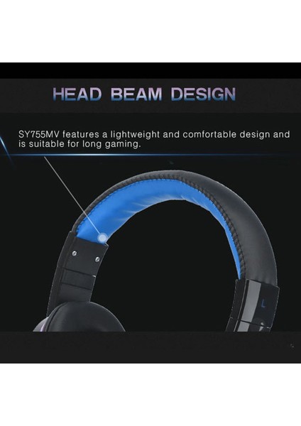 SY755MV Aydınlık Oyun Kulaklık Mikrofonlu Kulak Üstü Oyun Kulaklığı Pc Gamer 3.5mm Kulaklık Gürültü Engelleme Ps4 Xbox Dizüstü Bilgisayar ile Uyumlu (Yurt Dışından) indirimleri