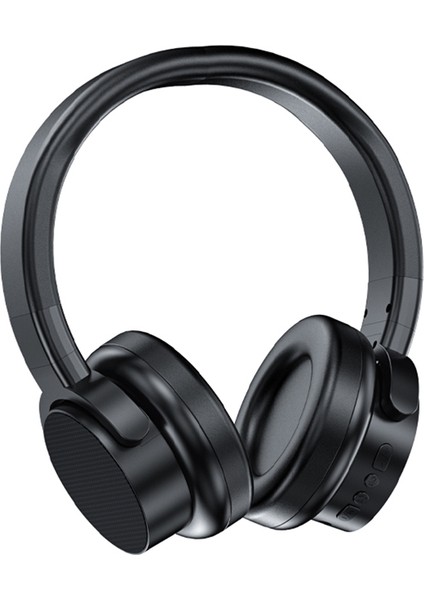 A53 Bluetooth Kablosuz Kulaklık Stereo Müzik Arama Tf Kart Fm Radyo Kulaklık-Siyah (Yurt Dışından)