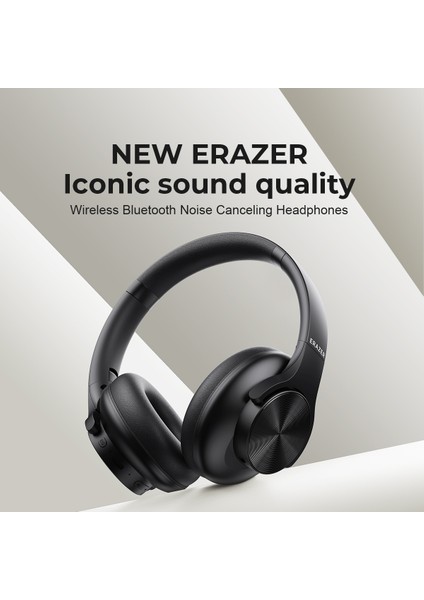 Lenovo Erazer G50 Kablosuz Bluetooth Stereo Kulaklık Kulak Üstü Katlanabilir Müzik Kulaklığı-Siyah (Yurt Dışından)