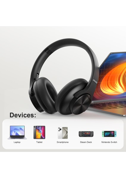 Lenovo Erazer G50 Kablosuz Bluetooth Stereo Kulaklık Kulak Üstü Katlanabilir Müzik Kulaklığı-Bej (Yurt Dışından)